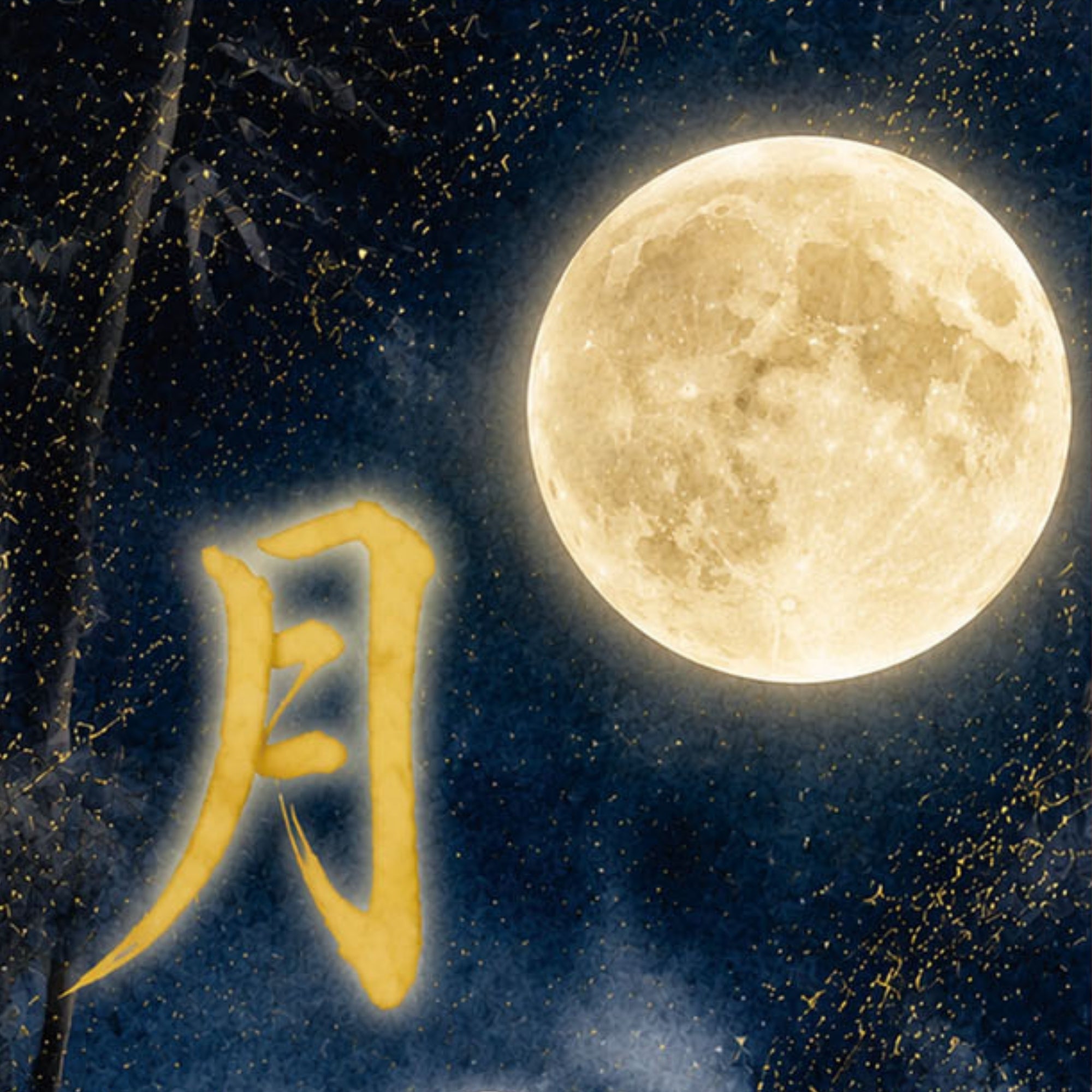 Pergamino de pared kakemono de la princesa japonesa Kaguya – Arte de la princesa de la luna 
